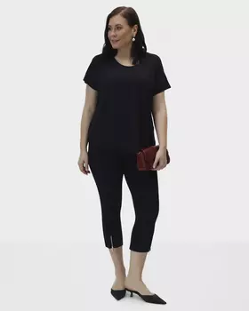 Брюки 7/8 из эластичного материала