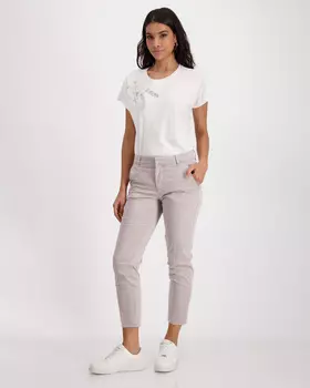 Брюки чинос длиной 7/8 с уникальной технологией окрашивания