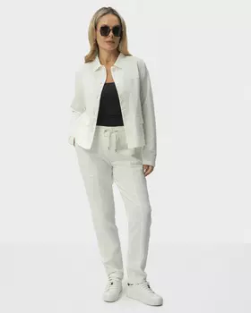 Брюки Lisa прямого кроя с эластичным поясом-кулиской