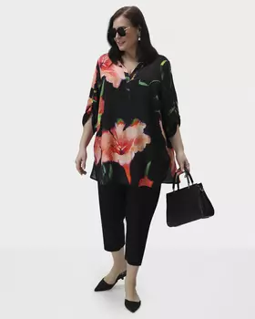 Брюки облегающего кроя из эластичного трикотажа