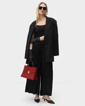 Брюки палаццо из 100% вискозы