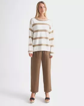 Брюки прямого кроя из хлопка