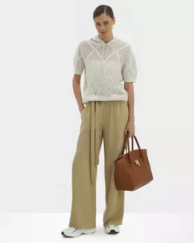 Брюки прямого кроя из мягкого тенсела