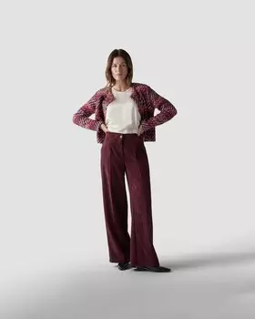 Брюки прямого кроя из вельвета