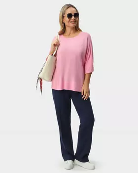 Брюки прямого кроя Mona с эластичным брендированным поясом