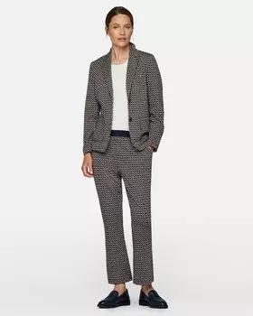 Брюки прямого кроя с эластичным поясом