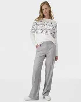 Брюки прямого кроя со стрелками