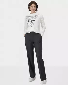 Брюки прямого кроя со стрелками