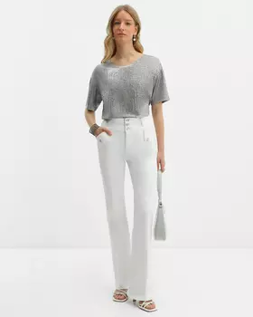 Брюки, р. 42, цвет Белый