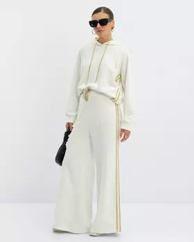 Брюки, р. 42, цвет Молочный