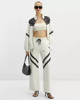 Брюки, р. 46, цвет Молочный