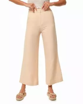 Расклешенные брюки с эластичной вставкой в поясе