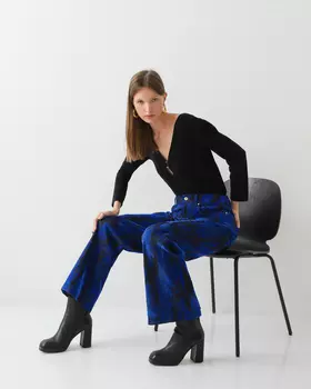 Брюки, р. 54, цвет Синий