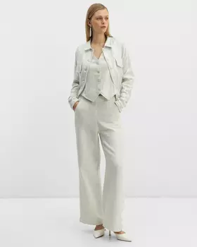 Брюки из твида с жемчужным напылением