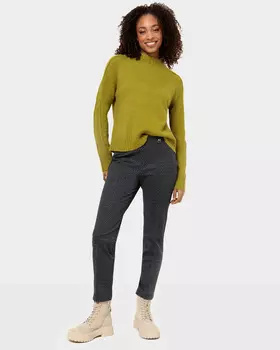 Брюки с эластичной резинкой в поясе