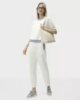 Брюки с эластичным поясом на кулиске