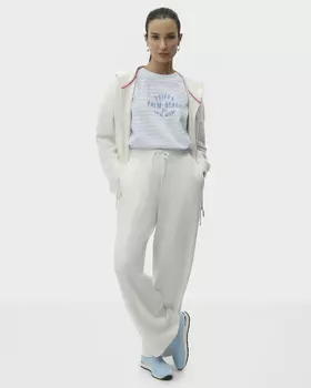 Брюки с эластичным поясом на кулиске и с боковыми карманами