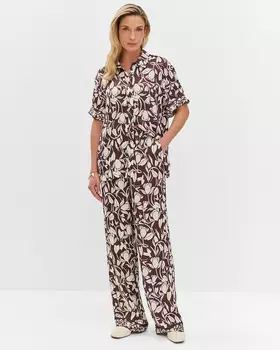 Брюки с цветочным узором