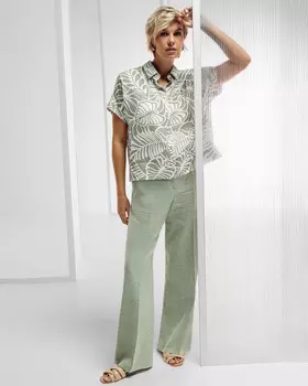 Брюки со льном в составе