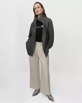 Брюки свободного прямого кроя