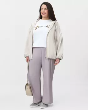 Брюки свободного прямого кроя