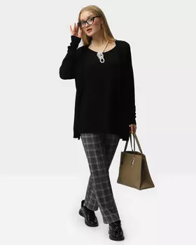 Брюки в клетку с посадкой RENA