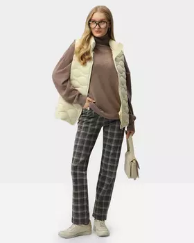 Брюки в клетку с посадкой RENA