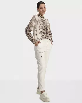 Брюки зауженного кроя из экокожи