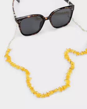 Цепочка для очков из натурального янтаря