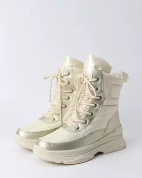 Дутики-Ботинки, р. 36, цвет Бежевый