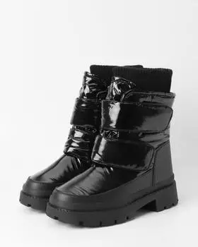 Дутики-ботинки, р. 37, цвет Черный