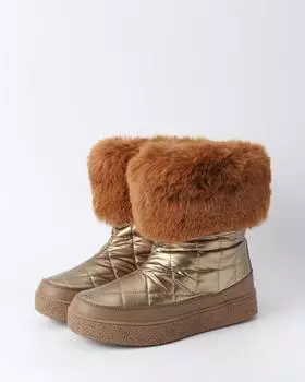 Дутики - ботинки, р. 39, цвет Бронзовый