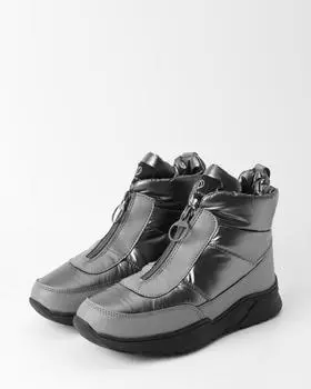 Дутики - ботинки, р. 40, цвет Темно-серебряный