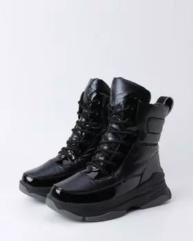 Дутики-Ботинки, р. 41, цвет Черный