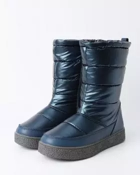 Сапоги Waterproof с широким стеганым голенищем из нейлона