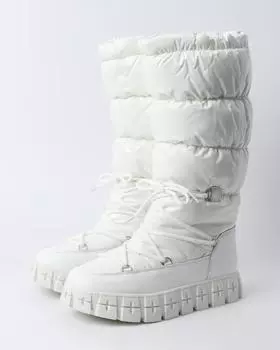 Утепленные непромокаемые сапоги-дутики на молнии и высокой подошве
