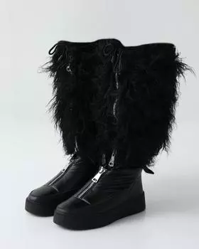 Дутики-сапоги, р. 38, цвет Черный