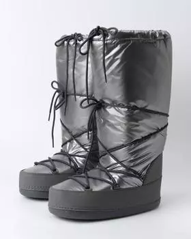 Дутики-сапоги, р. 38, цвет Серебряный