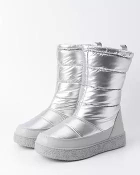 Дутики - сапоги, р. 40, цвет Серебряный