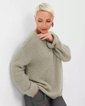 Двусторонний джемпер из мягкого трикотажа на основе шерсти альпака