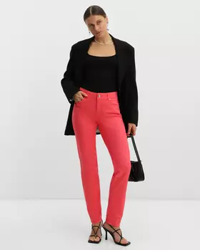 джеггинсы, р. 48, цвет Красный