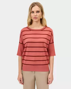 Джемпер в мерцающую полоску