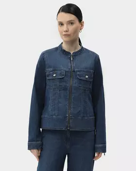 Джинсовый жакет на молнии