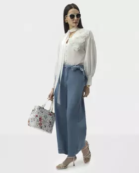 Джинсы из тонкого хлопкового денима