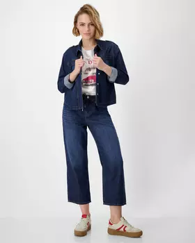 Джинсы-кюлоты из хлопка и лиоцелла