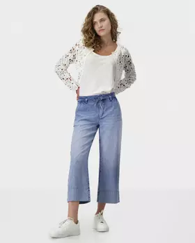 Джинсы-кюлоты из лиоцелла