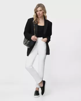 Джинсы посадки Emily из хлопка со спандексом