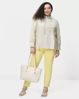 Джинсы посадки Emily из хлопка со спандексом