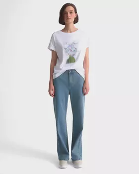 Джинсы прямого кроя