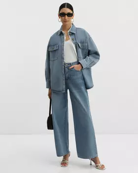 Джинсы, р. 42, цвет Светло-голубой